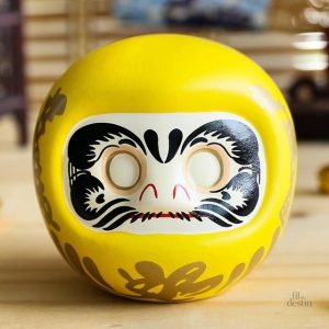 Poupée Daruma artisanale, symbole de détermination