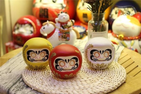 Poupée Daruma décorative, héritage japonais unique