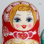 Poupées matriochka en bois peint à la main, artisanat russe