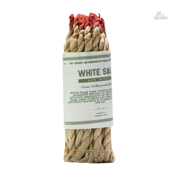 Sauge blanche tressée, symbole de purification et de protection