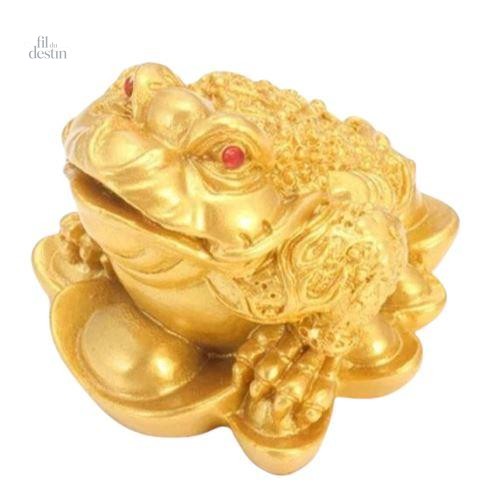 statue-de-jin-chan-ou-crapaud-dor-1 Statue de Jin Chan, porte-bonheur Feng Shui en crapaud d'or
