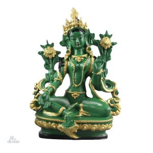 Statue de la Tara verte, porte-bonheur bouddhiste