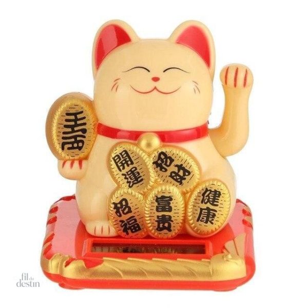 Maneki Neko, porte-bonheur japonais avec un large sourire