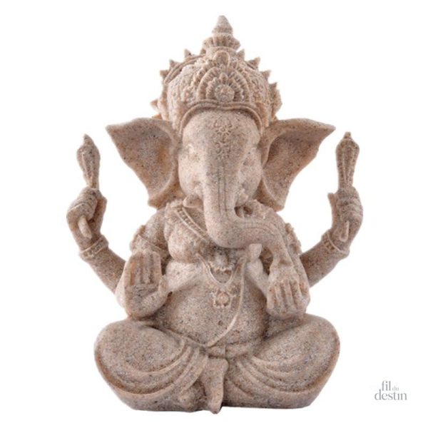 statue-du-dieu-ganesh-en-gres-1 Statue de Ganesh en grès, symbole de chance et de prospérité