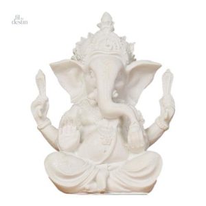 Porte-bonheur hindou, représentation du dieu Ganesh en grès