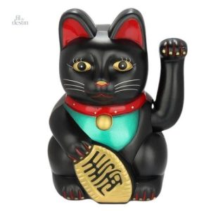 Statue classique de Maneki Neko, symbole de chance japonaise
