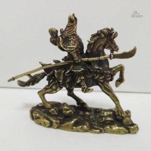 Figurine décorative de Guan Yu en laiton