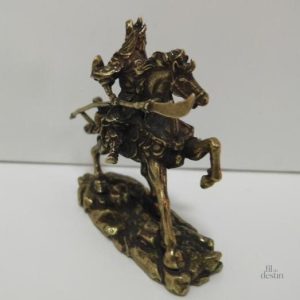 Statue en laiton du héros mythique Guan Yu