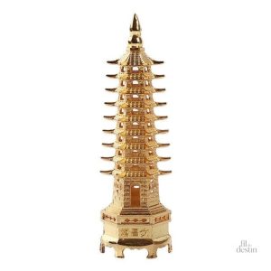 Statuette de la pagode Wen Chang, porte-bonheur Feng shui