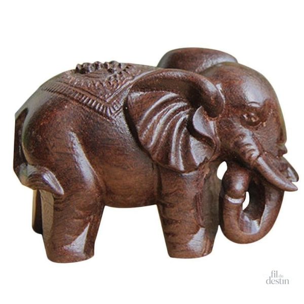 statuette-delephant-en-bois-1 Statuette d'éléphant en bois, symbole de chance et prospérité