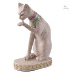 Statue de chat égyptien, symbole de chance et de sagesse