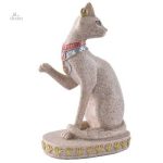 Charmante statuette de chat porte-bonheur égyptien