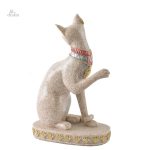 Statuette élégante de chat égyptien, iconique et porte-bonheur