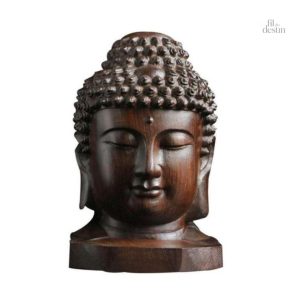 Statuette Bouddha indien en décoration porte-bonheur
