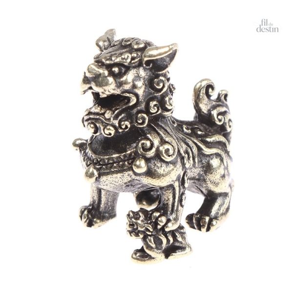 Porte-bonheur en cuivre, statuaire Feng shui pour l'harmonie