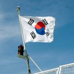 Drapeau coréen Taegeuk, design traditionnel et coloré