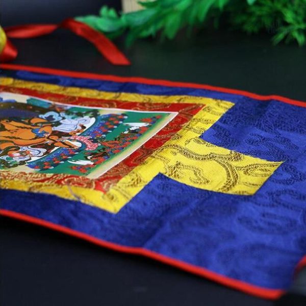 Représentation thangka des Bhaishajyaguru, éléments spirituels