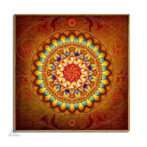 Toile mandala tantrique décorative en bannière