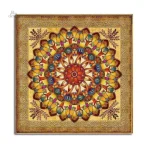Bannière mandala colorée pour décoration intérieure