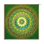 Mandala tantrique sur toile, touche artistique
